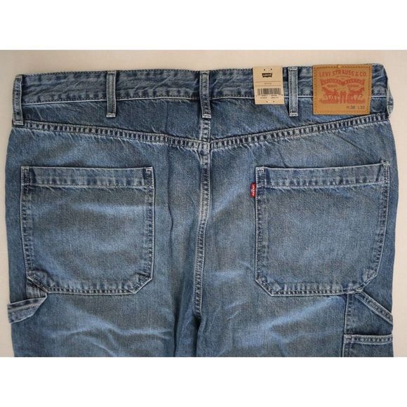 Levi's Original Men's Sz 38x32 Blue Tapered Carpenter Jeans $70 - Picture 4 of 7